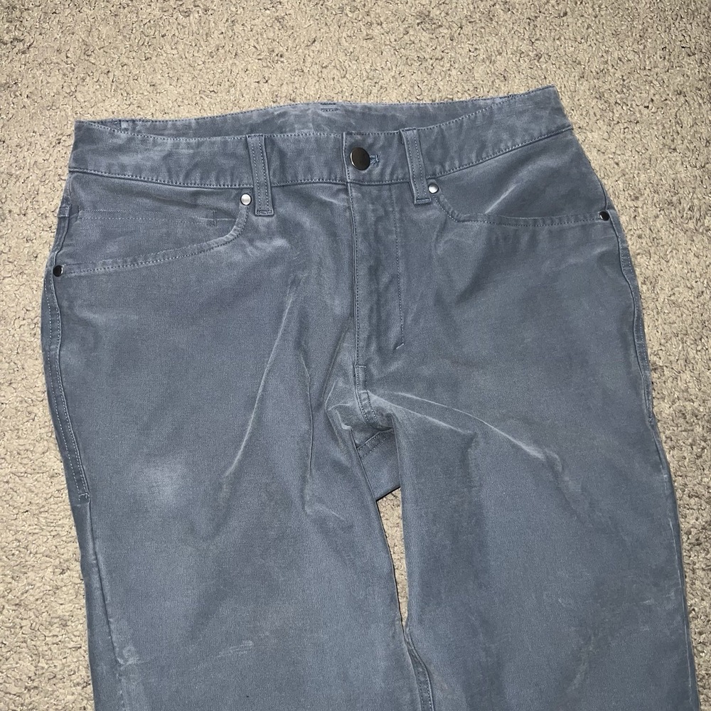 Lululemon ABC Slim-Fit Pants Utilitech Fabric Iron Blue Men's 28x30